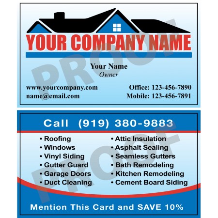 Roofing Business Card #11