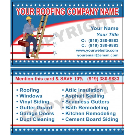 Roofing Business Card #2