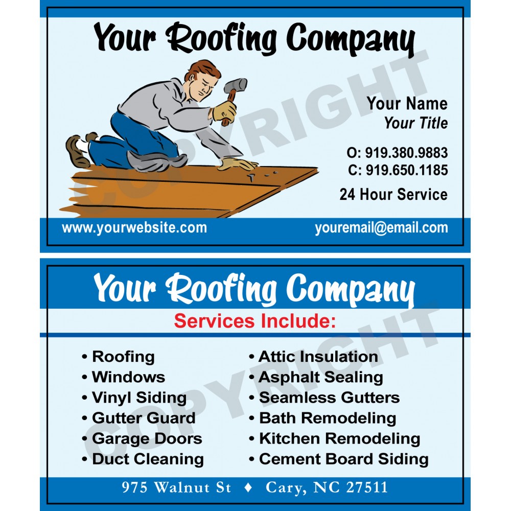 Roofing Business Cards : Roofers Business Card Design - Customized for you. High ... / When it comes to your business, don't wait for opportunity, create it!