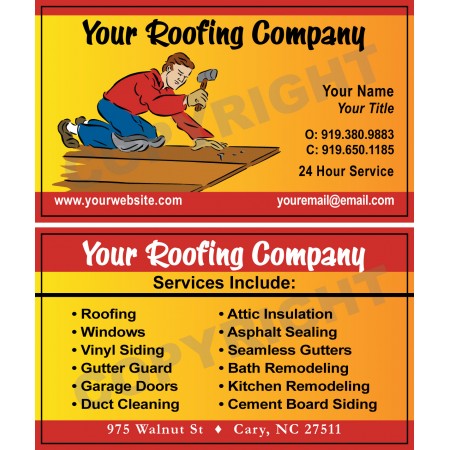 Roofing Business Card #5 