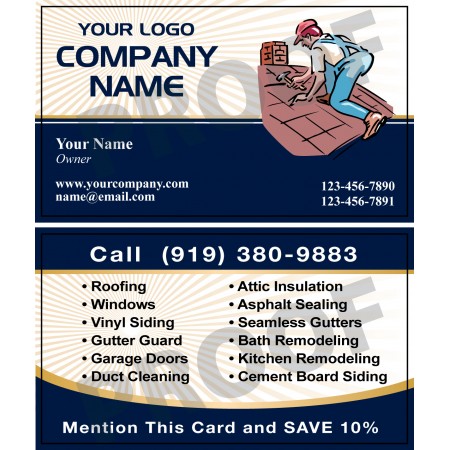 Roofing Business Card #7
