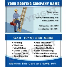 Roofing Business Card #10 