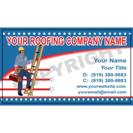 Roofing Business Card Magnet #2