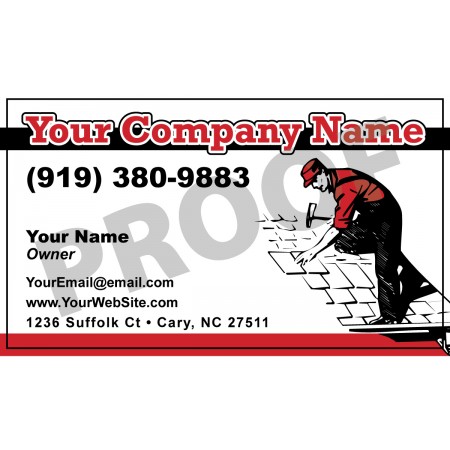 Roofing Business Card Magnet #3
