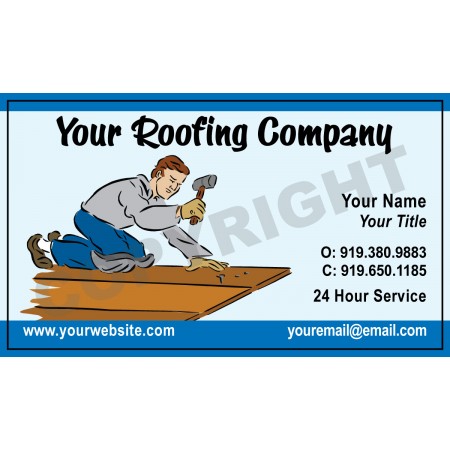 Roofing Business Card Magnet #
