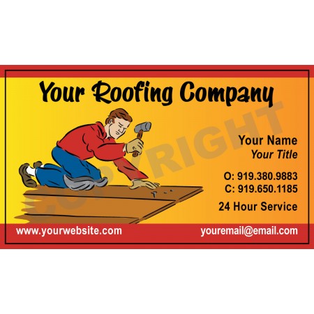 Roofing Business Card Magnet #5