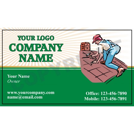 Roofing Business Card Magnet #6 