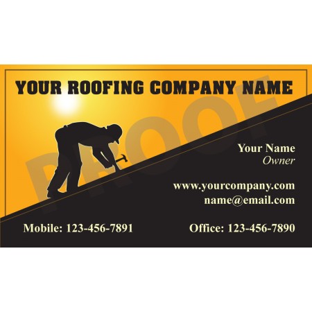 Roofing Business Card Magnet #9