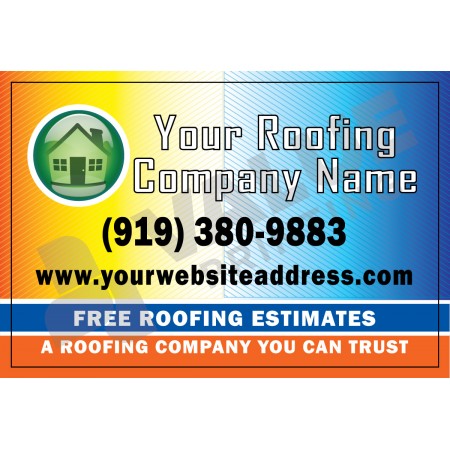 Roofing Business Yard Sign #2 