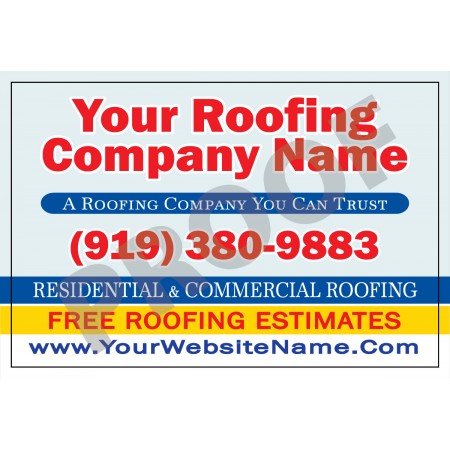 Roofing Business Yard Sign #4 